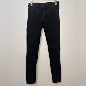 American Eagle Women’s Black Jeggings Stretch Regular Basics Jean